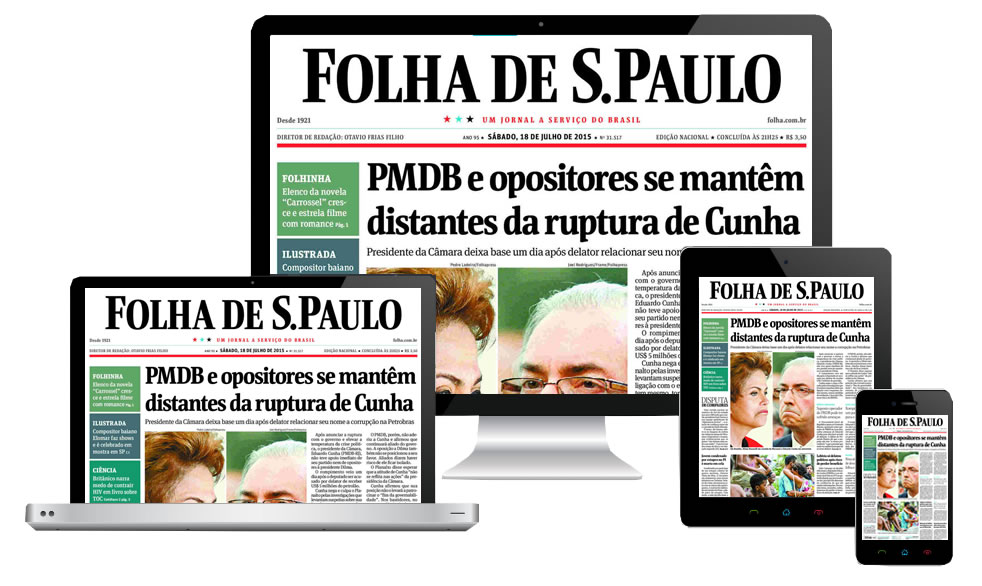 Folha é o 1º jornal brasileiro a ter circulação digital maior do que a impressa